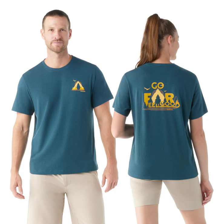 Smartwool Men's Merino Sport Go Far Feel Good Summit Short Sleeve Graphic Tee - Image 3